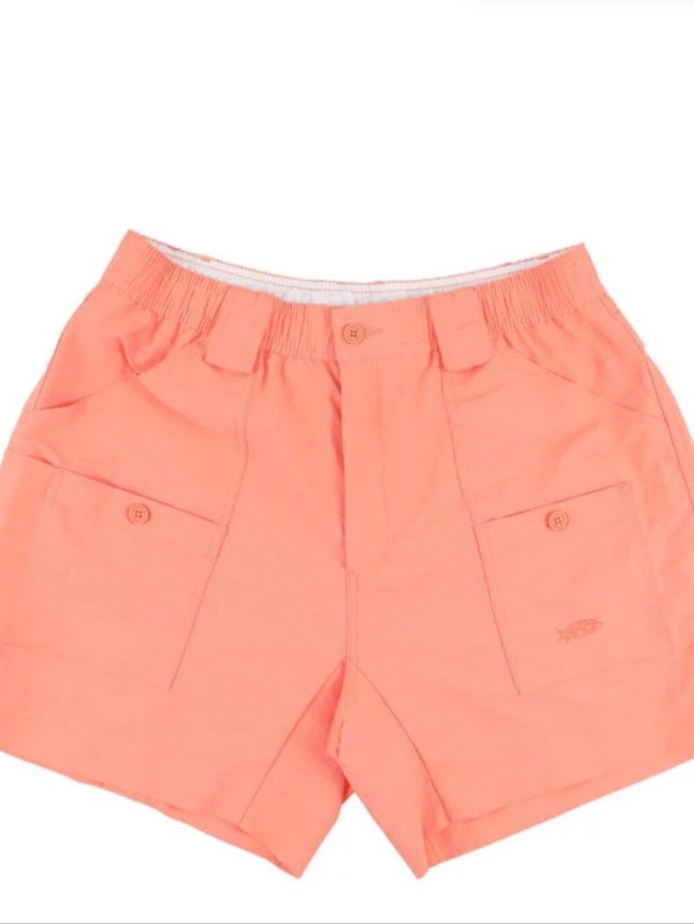 Aftco Orange Casual Elastic Waist Shorts Mens Sz 40 Fishing Shorts